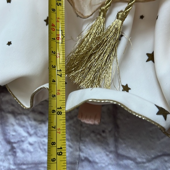 Vintage porcelain angel doll with feather wings - Picture 11 of 11